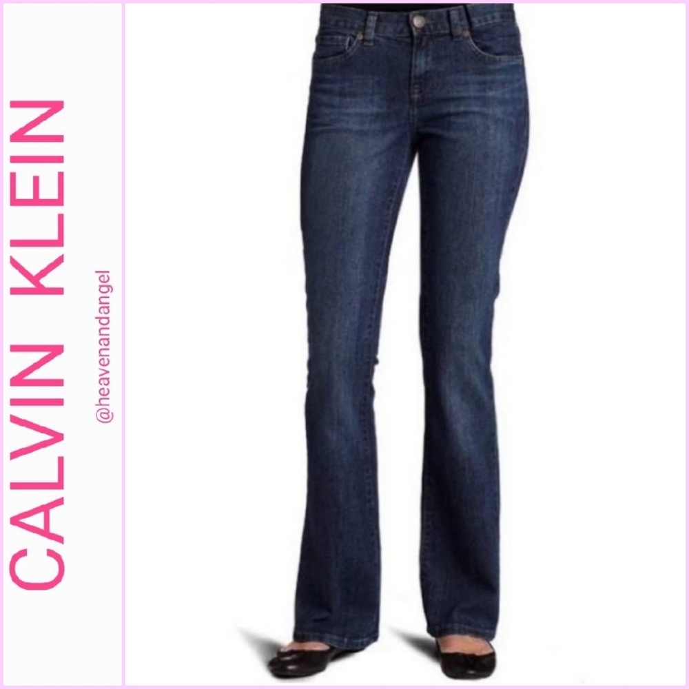 Calvin Klein Sequin Pocket Flare Denim Jeans